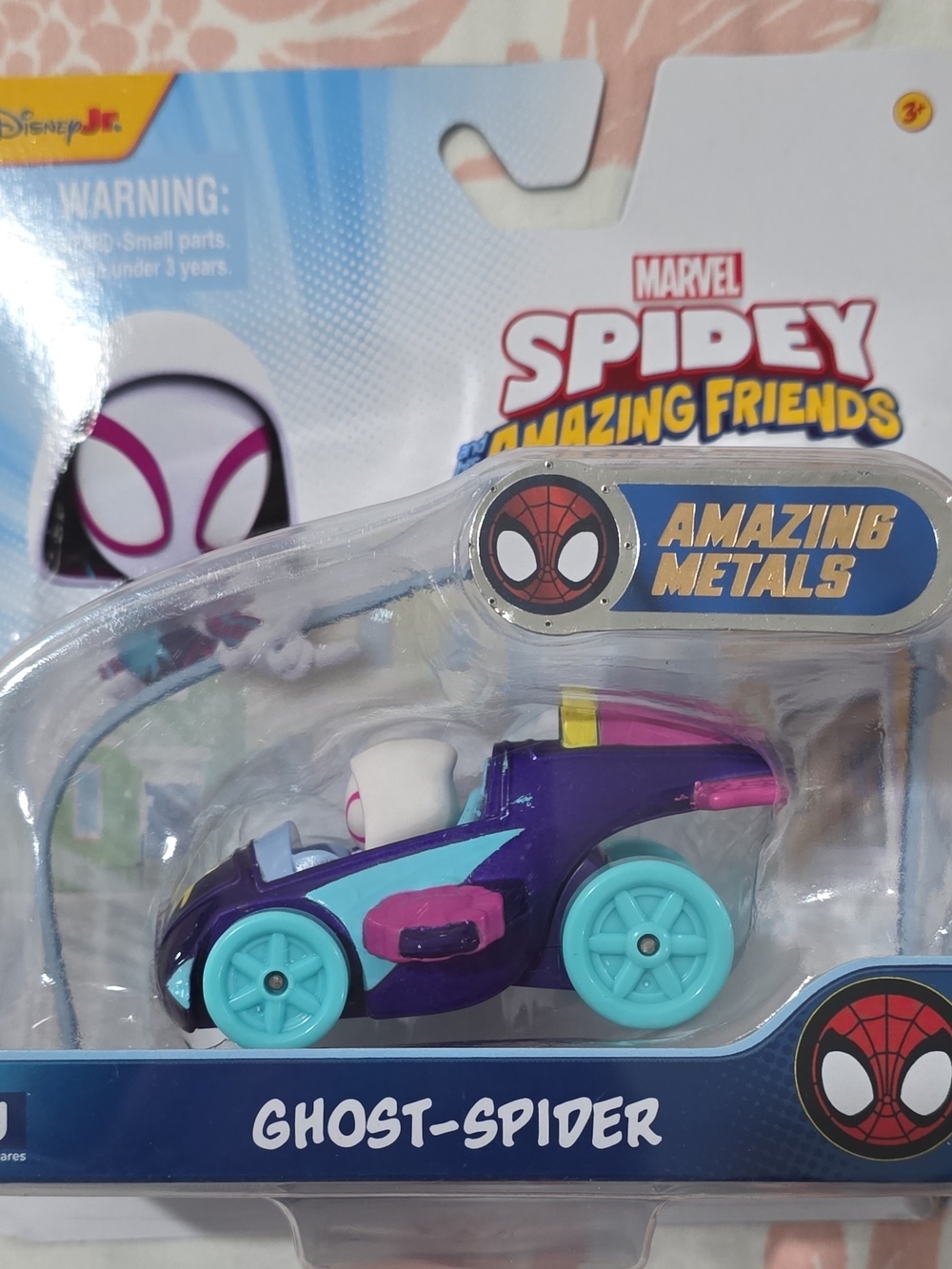 Marvel Ghost-Spider Toy Car - Purple, Teal & Pink